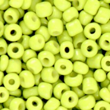 Seed beads 6/0 (4mm) Neon yellow